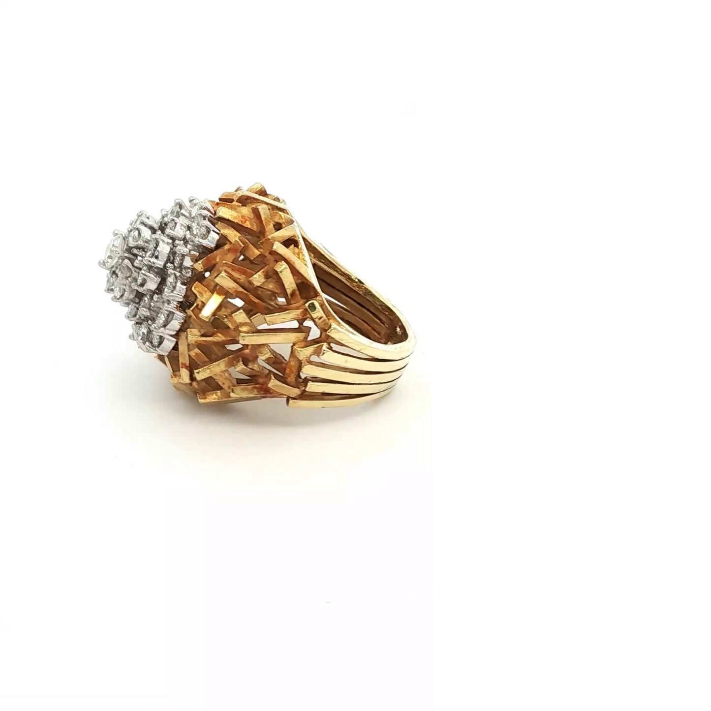 Fantastic 1960's diamond dinner ring