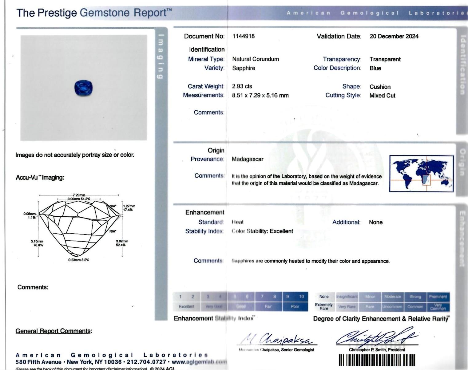 Sapphire and diamond vintage style ring