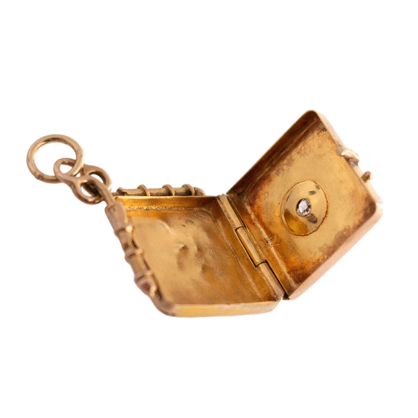 Antique 10k Gold Square Locket