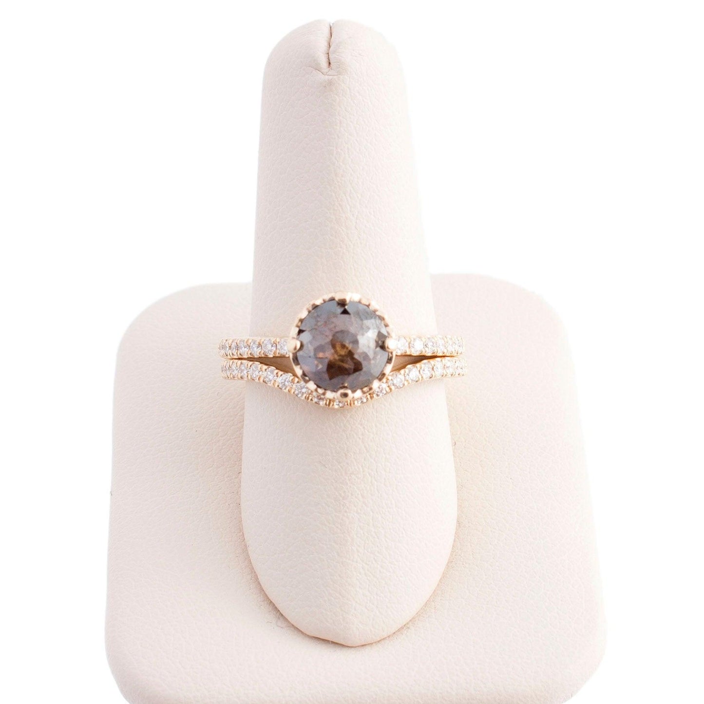 Brown Rose Cut Diamond Ring