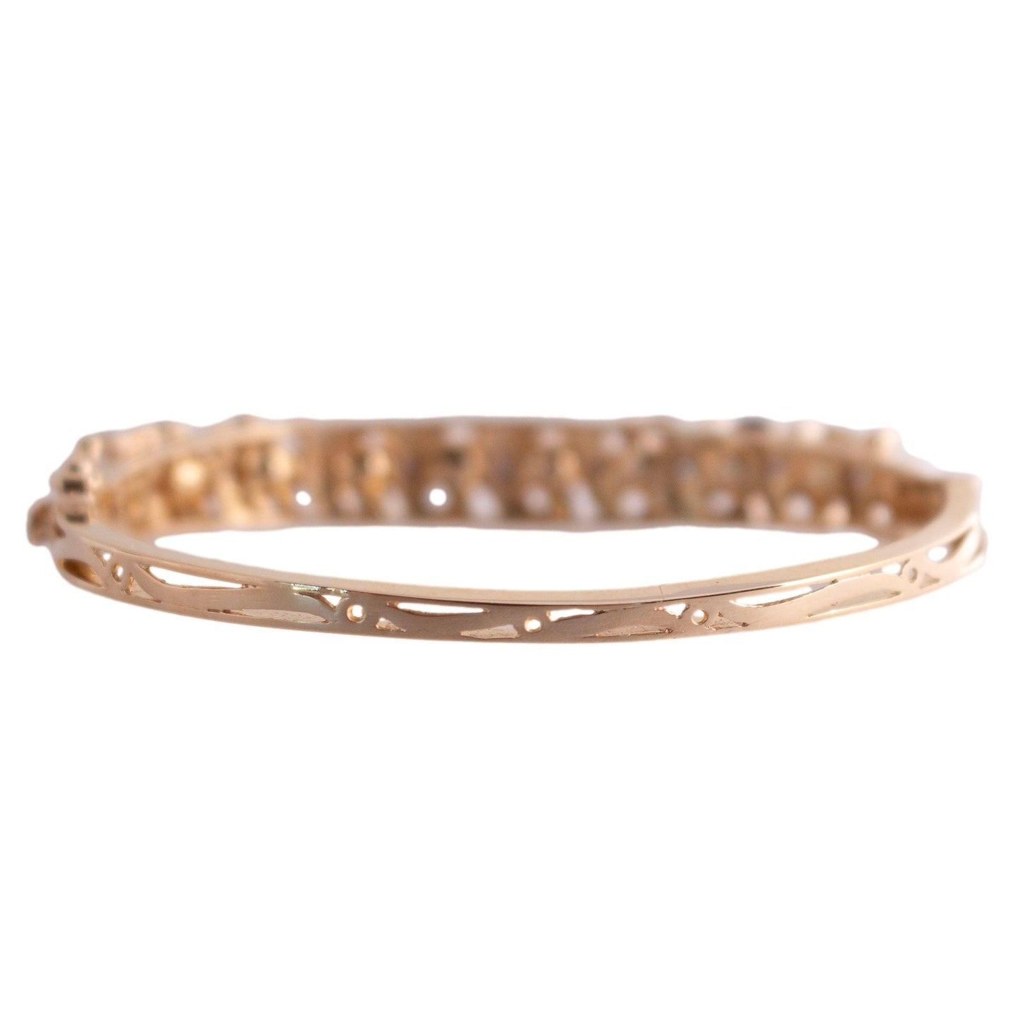 Cultured Pearl and Sapphire Bangle Bracelet