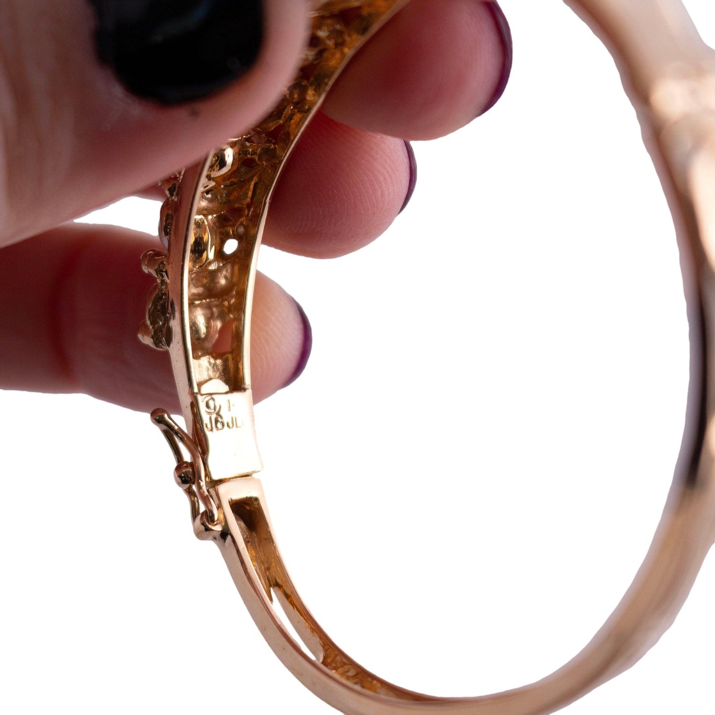 Cultured Pearl and Sapphire Bangle Bracelet