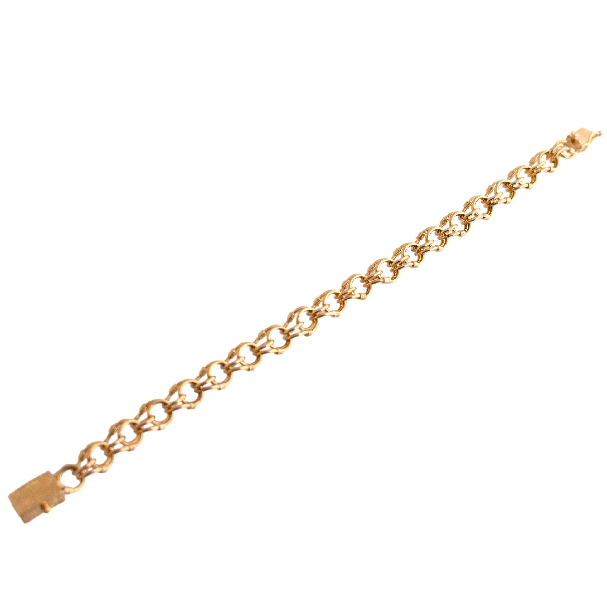 Decorative Link Charm Bracelet
