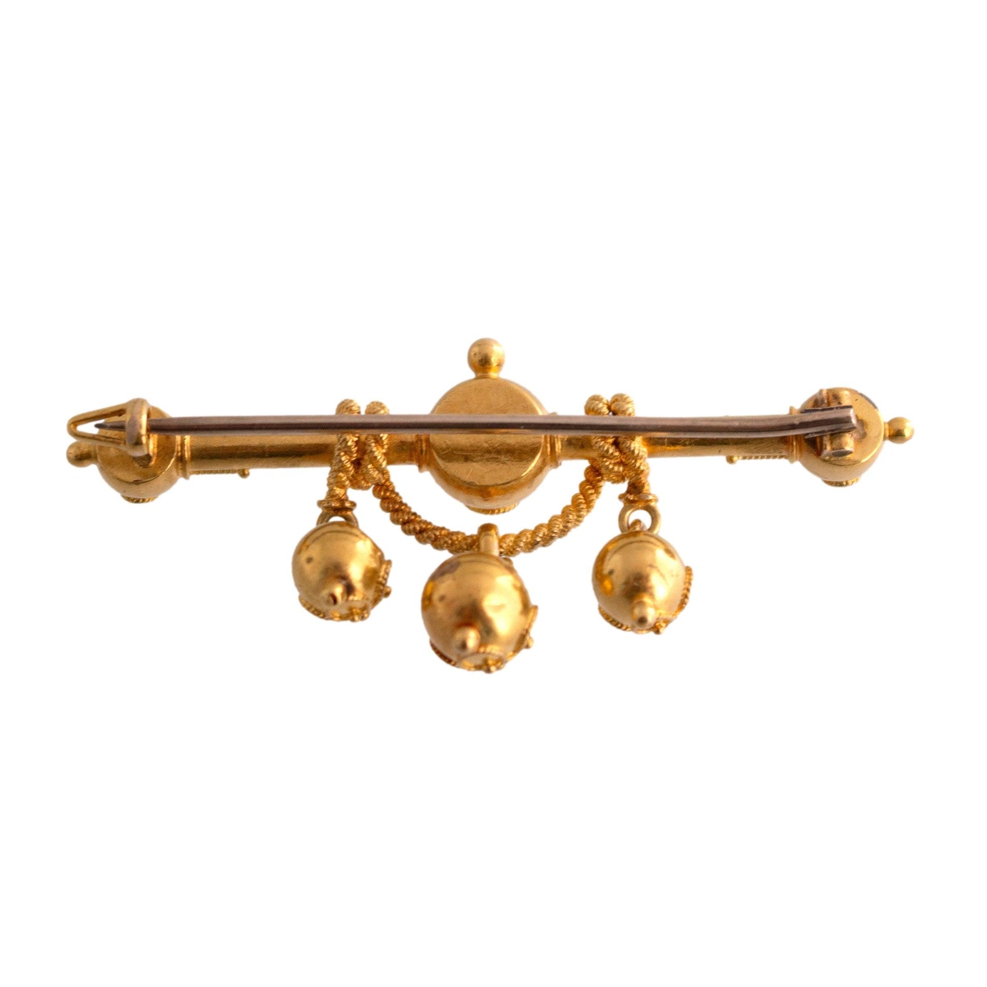 Etruscan Revival Bar Brooch