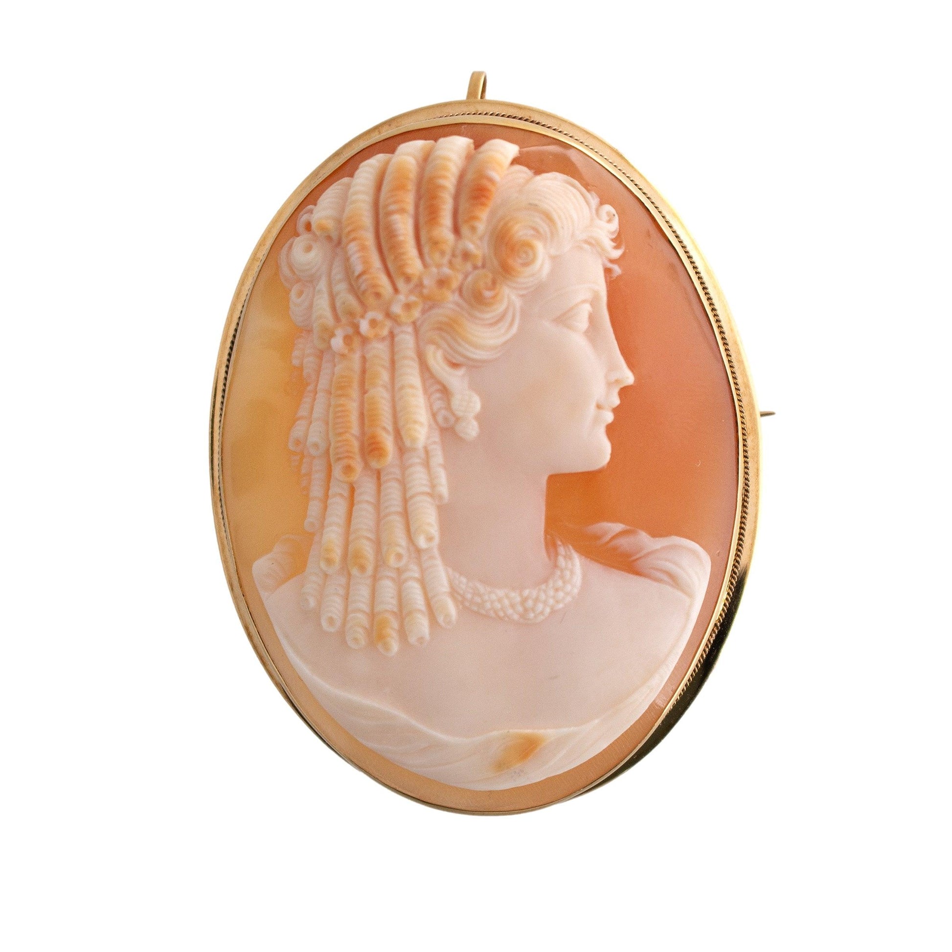 Fine Shell Cameo Pin/Pendant