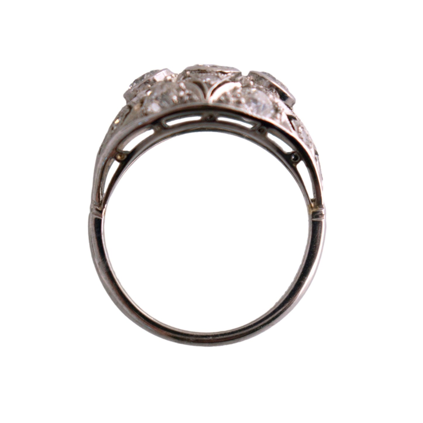 Old European Cut Diamond Filigree Ring