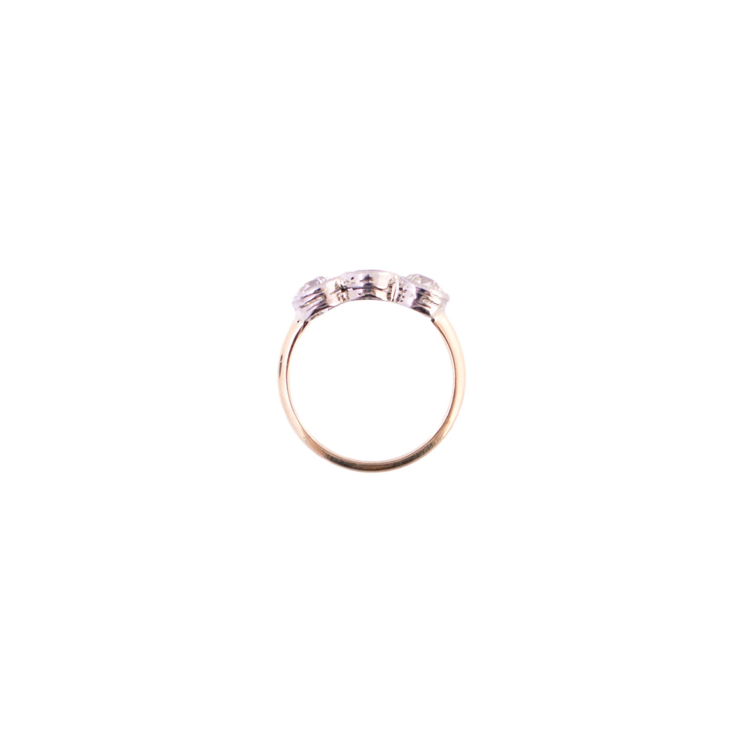 Sapphire and Diamond Bezel Ring