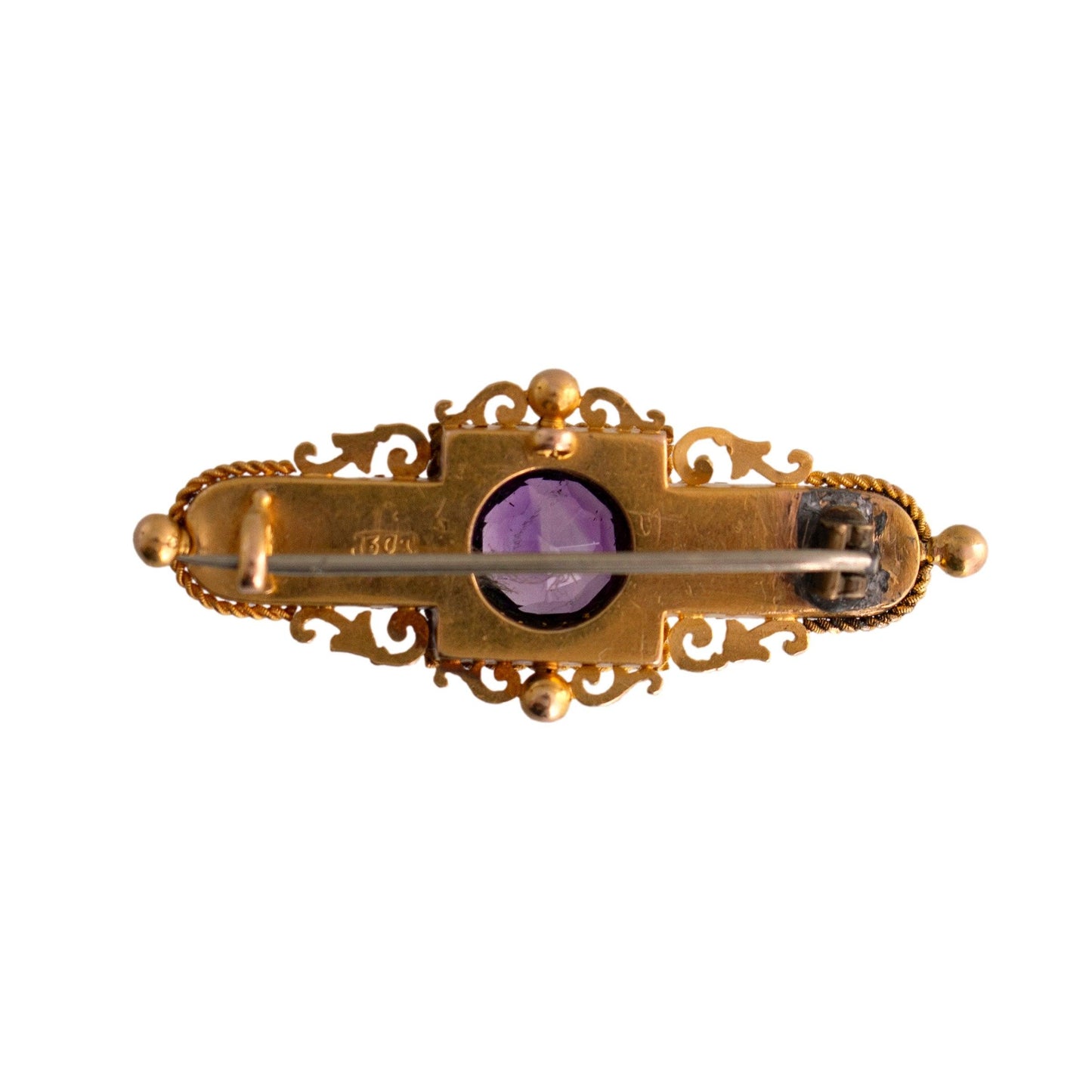 Victorian Amethyst Brooch