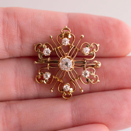 Victorian Diamond Pin/Pendant