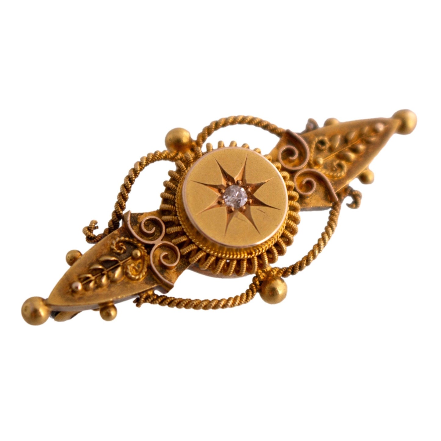 Victorian Ornate Bar Brooch
