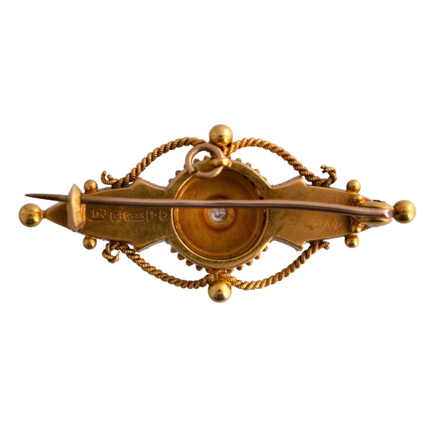 Victorian Ornate Bar Brooch