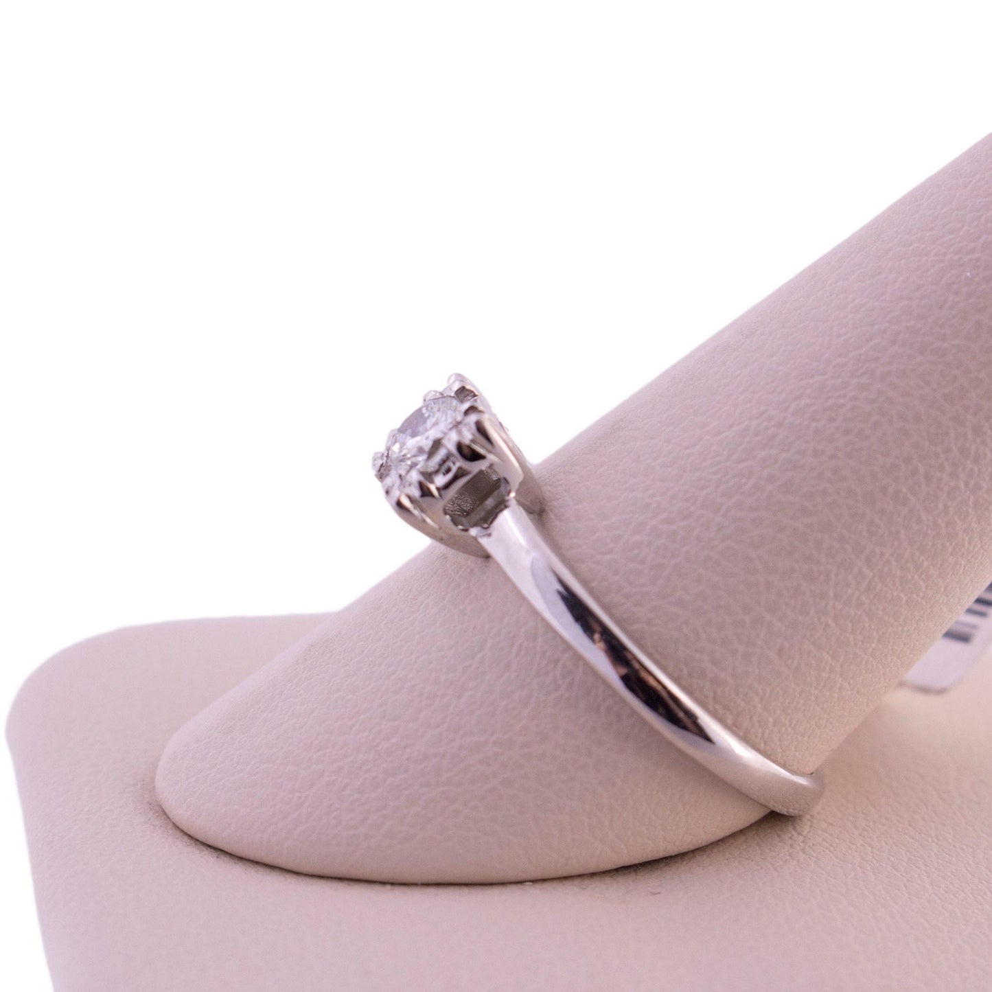 Vintage Platinum Diamond Solitaire Engagement Ring