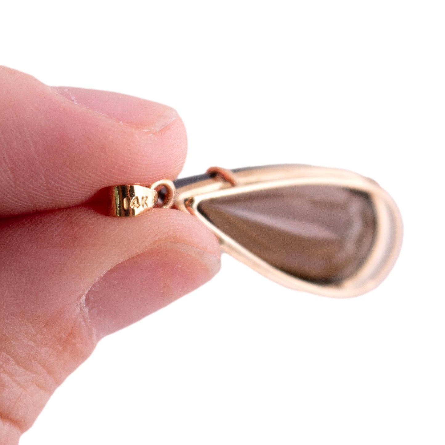 Smoky Quartz Pear Shaped Pendant