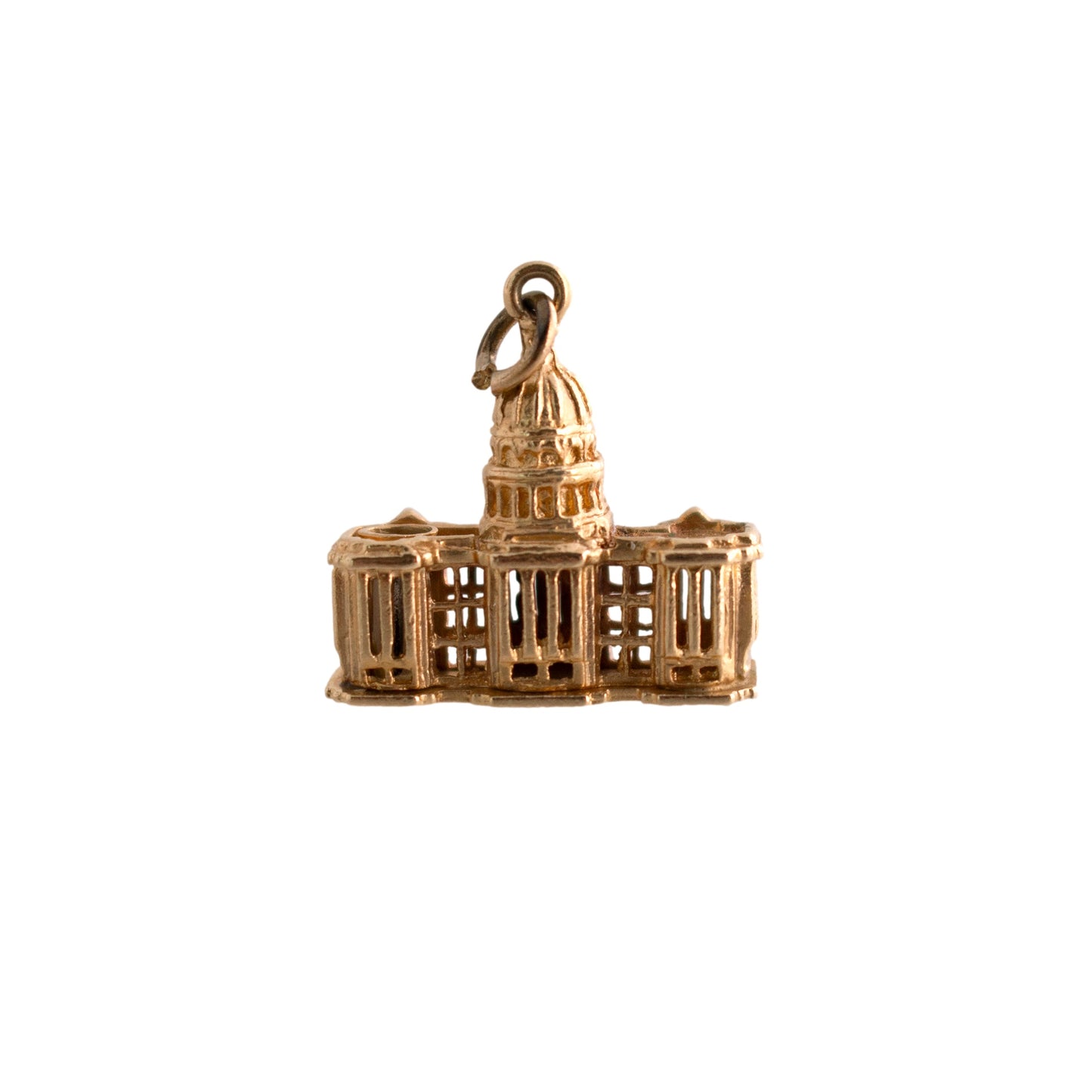 14K Gold United States Capitol Building Charm