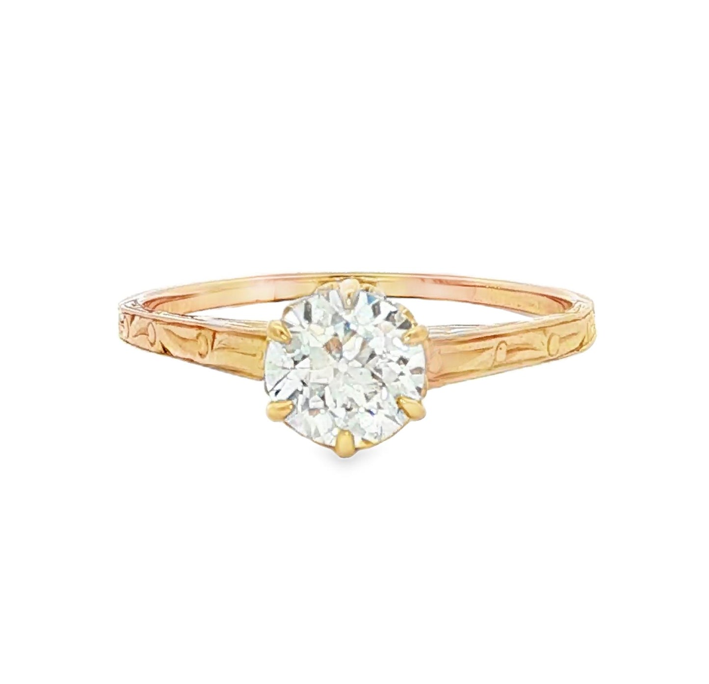 Victorian Old European cut solitaire