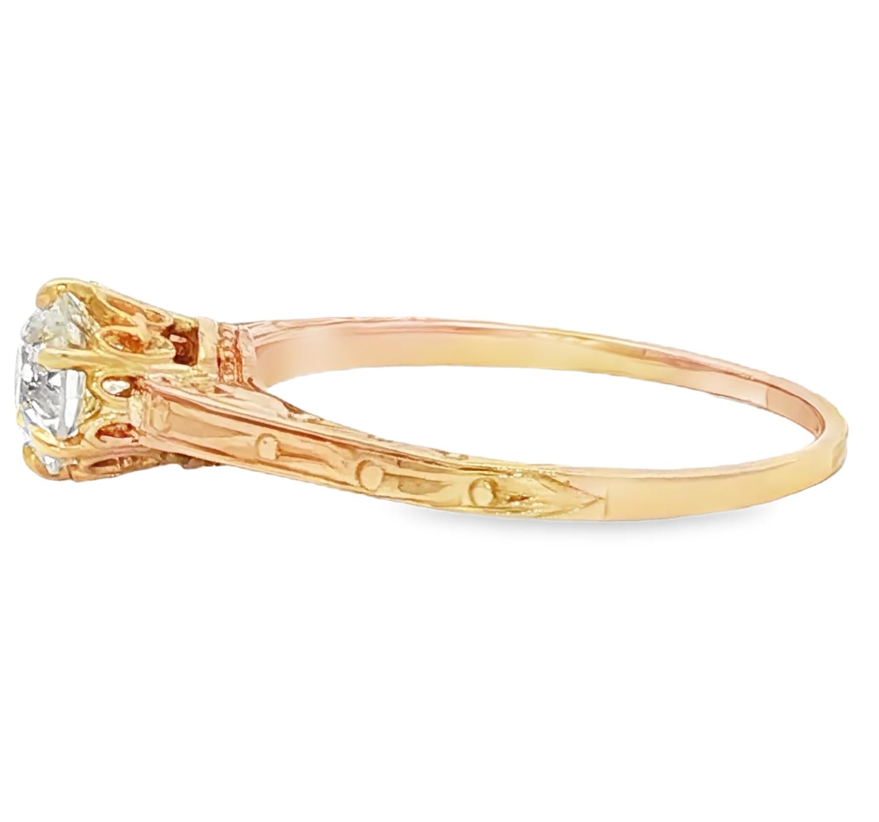 Victorian Old European cut solitaire