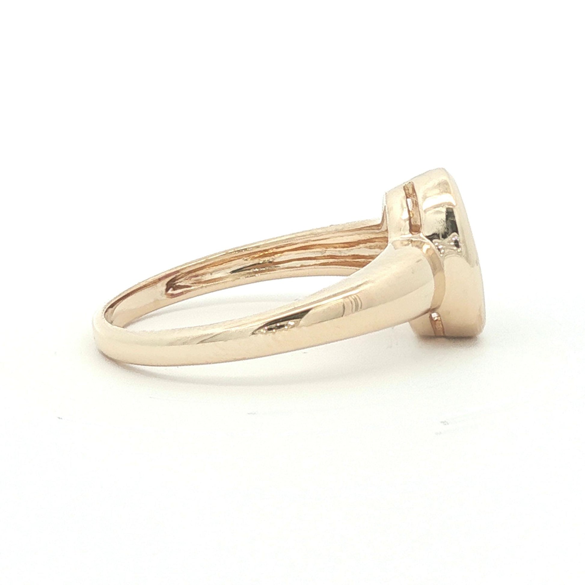 14k yellow gold Rhodolite Garnet Bezel Set Ring