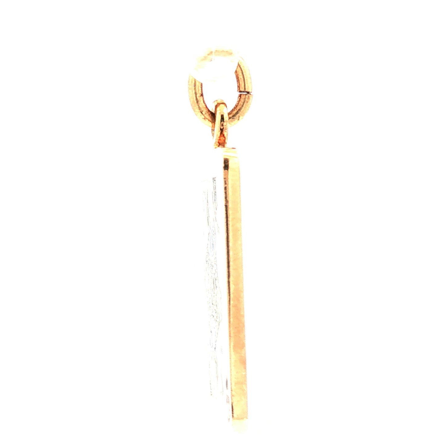 14k Tiffany & Co. Queen of Hearts enameled pendant