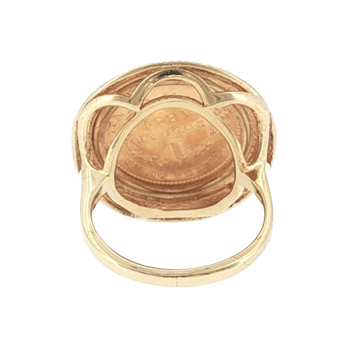 Late 20th-Century 1851 US $1 Gold Coin Ring