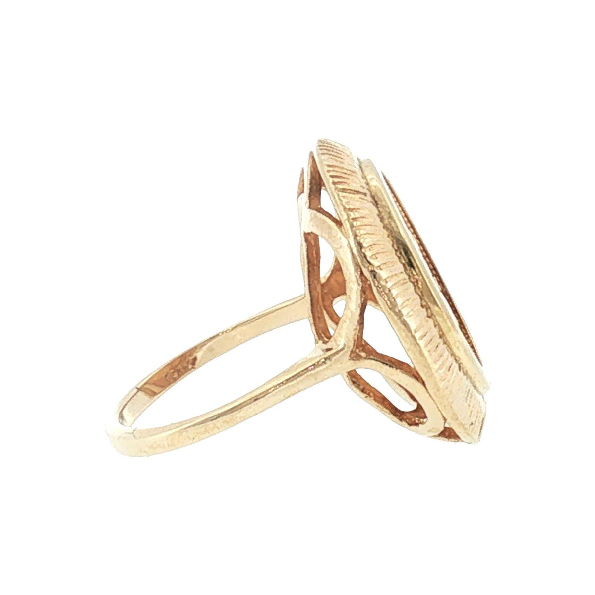 Late 20th-Century 1851 US $1 Gold Coin Ring