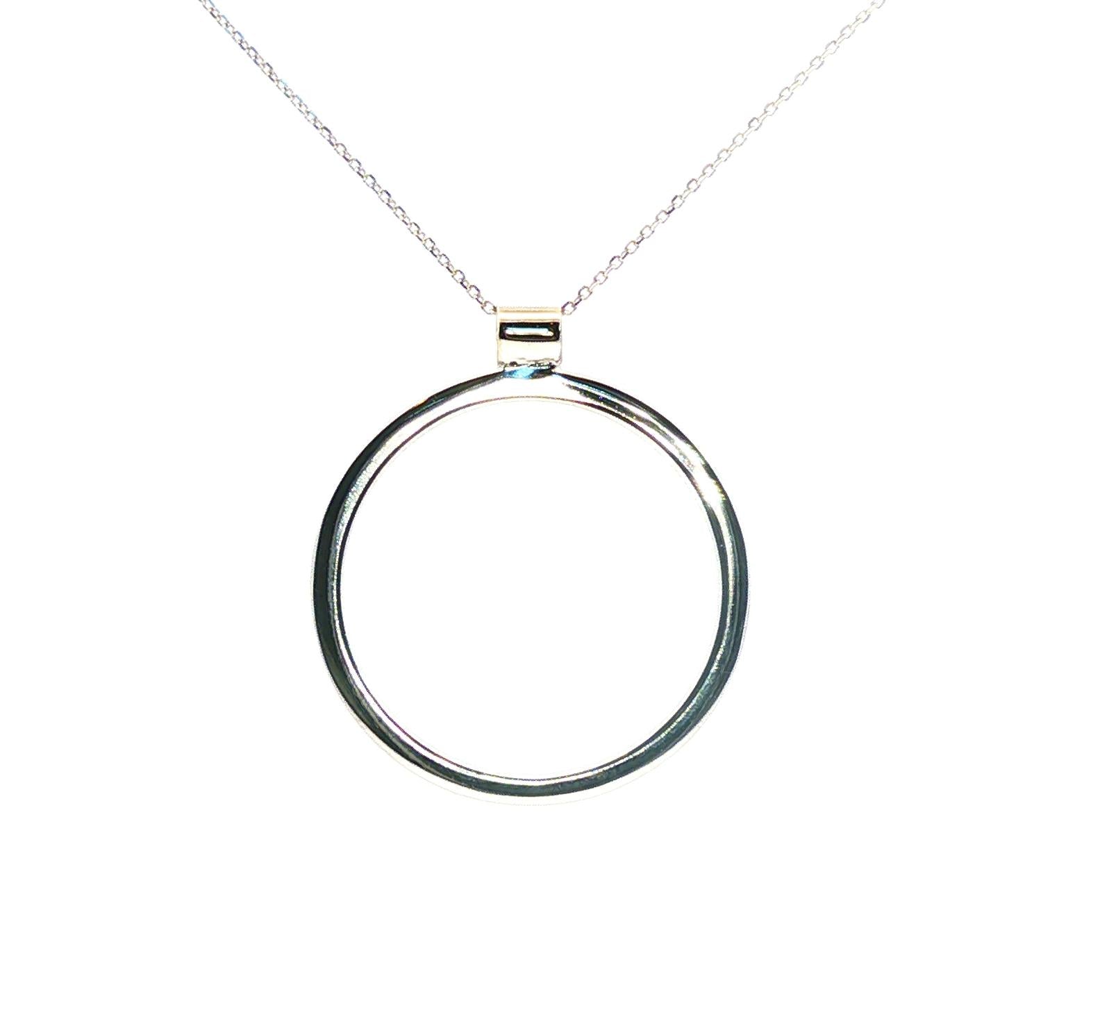 Vintage Diamond Circle Pendant with 50 diamonds weighing .50 carat total