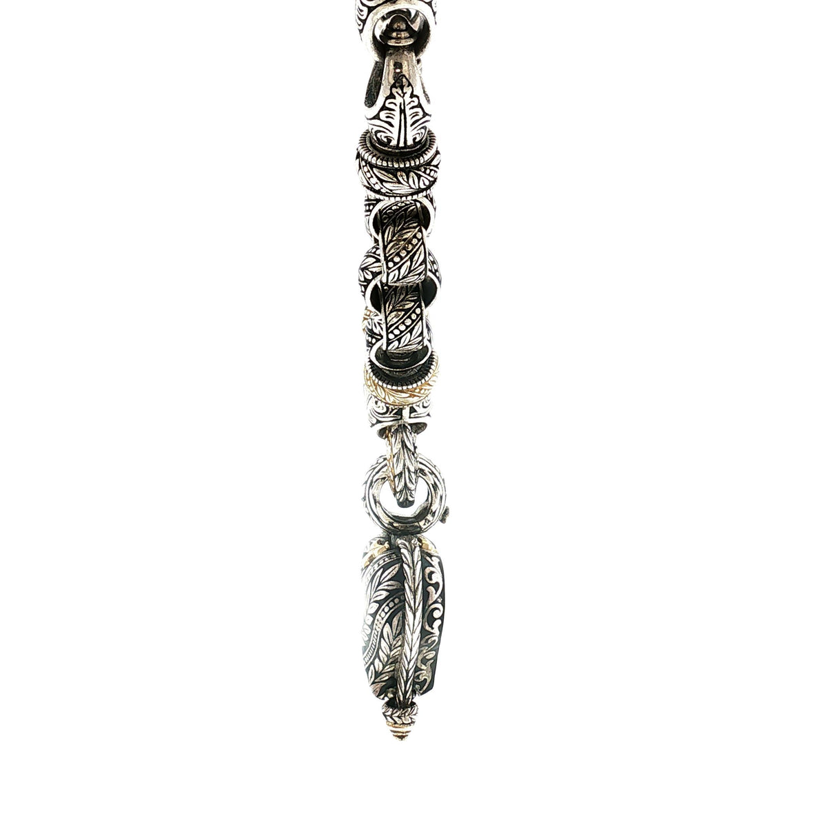 Late 20th-Century Sterling and 18k Bowman Original Reversible Heart Necklace