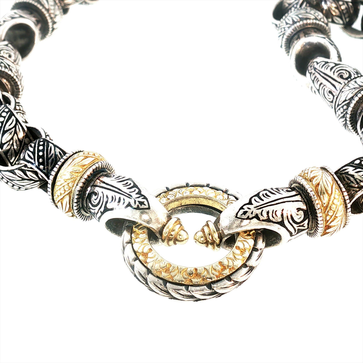 Late 20th-Century Sterling and 18k Bowman Original Reversible Heart Necklace