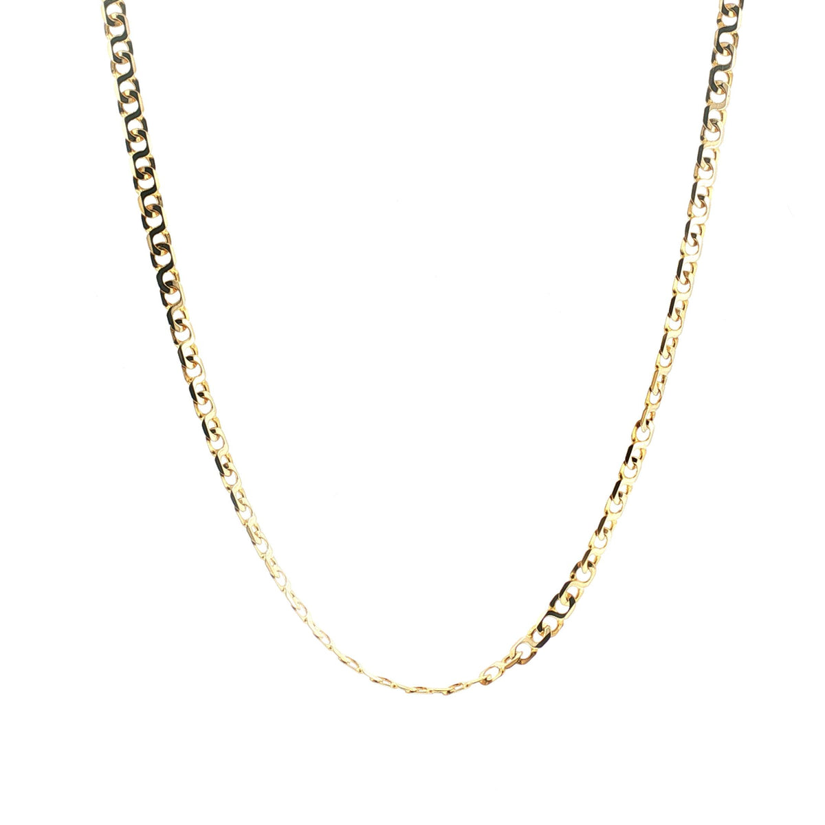 Late 20th-Century 14 Karat 20" 5.4mm Wide Open Link Neckchain