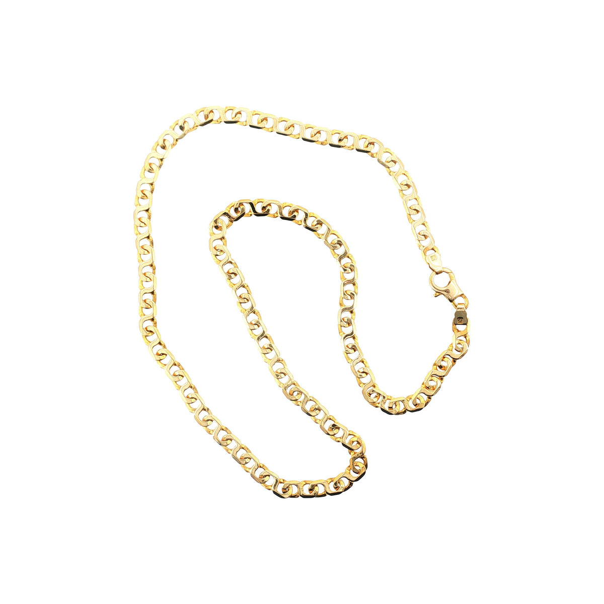 Late 20th-Century 14 Karat 20" 5.4mm Wide Open Link Neckchain