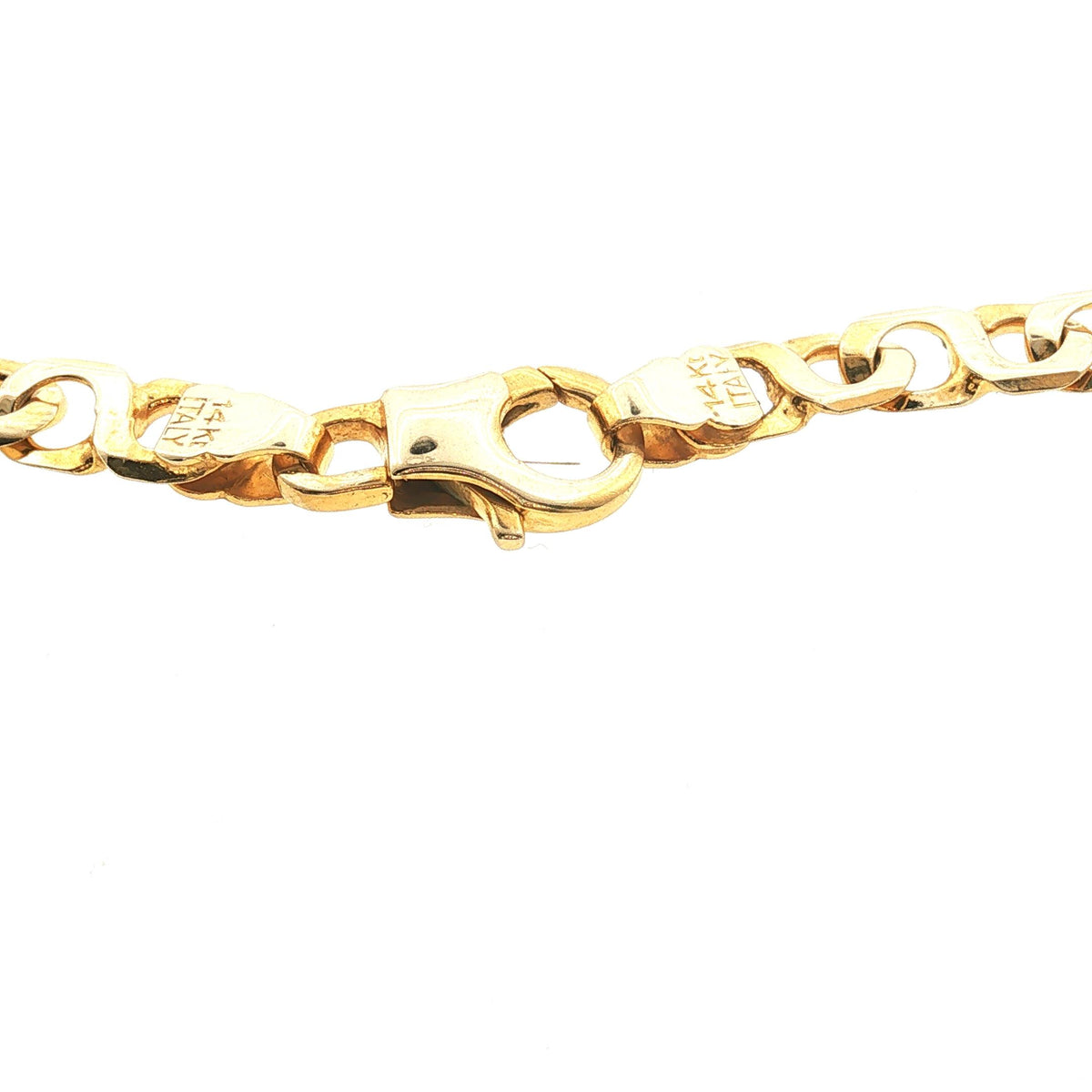 Late 20th-Century 14 Karat 20" 5.4mm Wide Open Link Neckchain