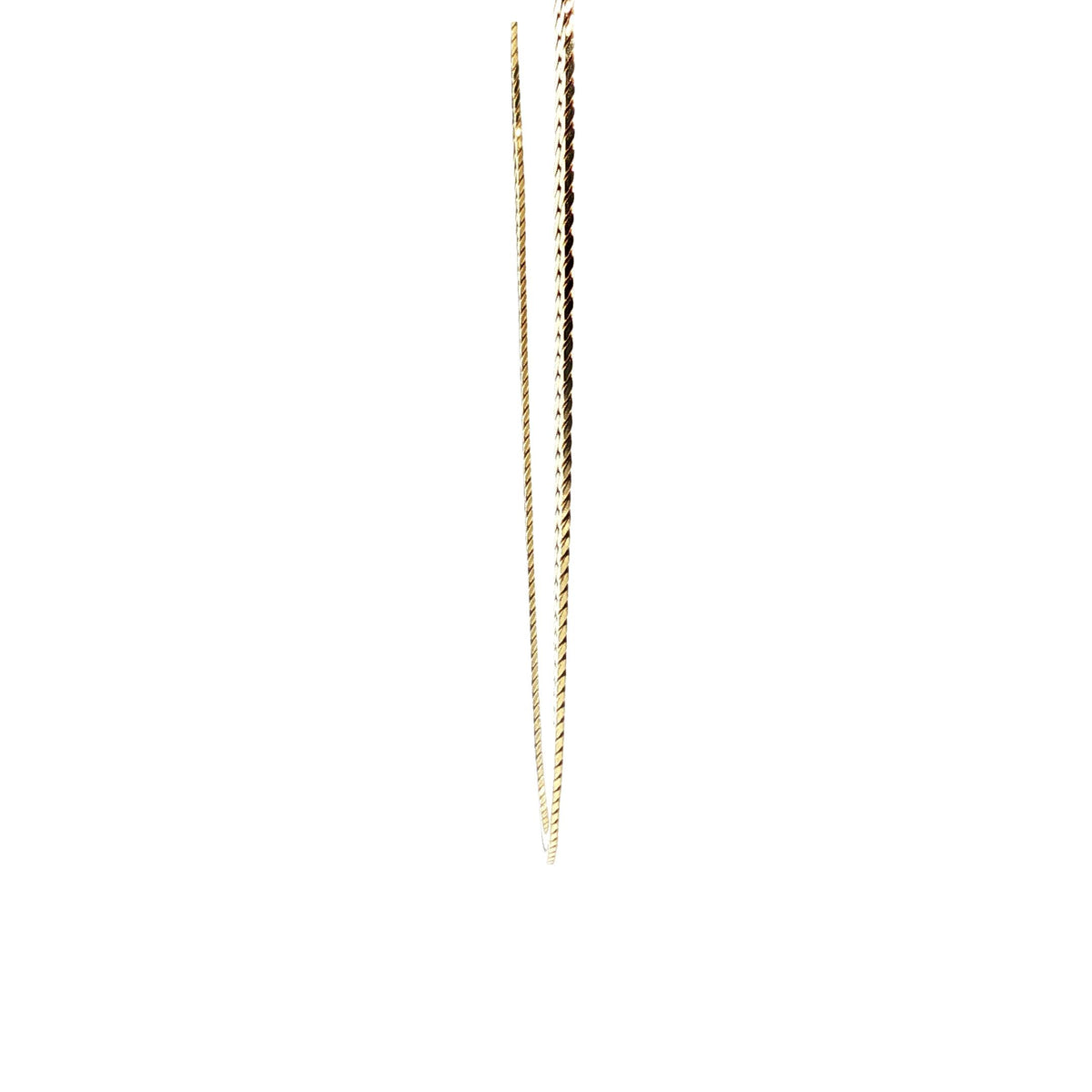 A Late 20th-Century 5mm 20" Solid Herringbone Necklace