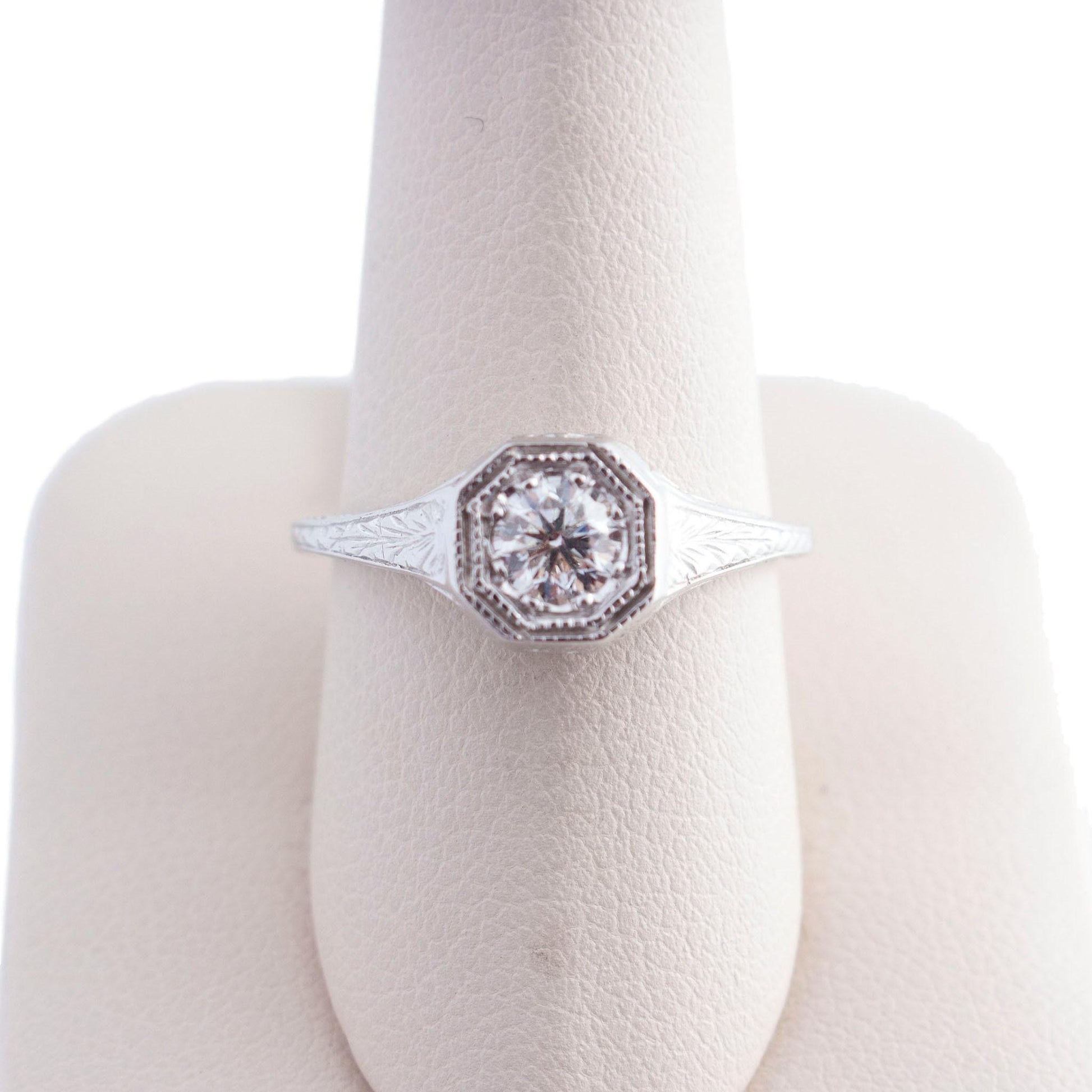14K White Gold Orchard Diamond Engagement Ring