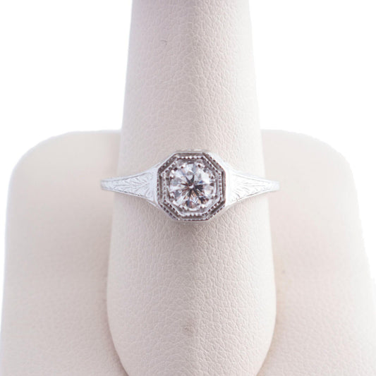 14K White Gold Orchard Diamond Engagement Ring