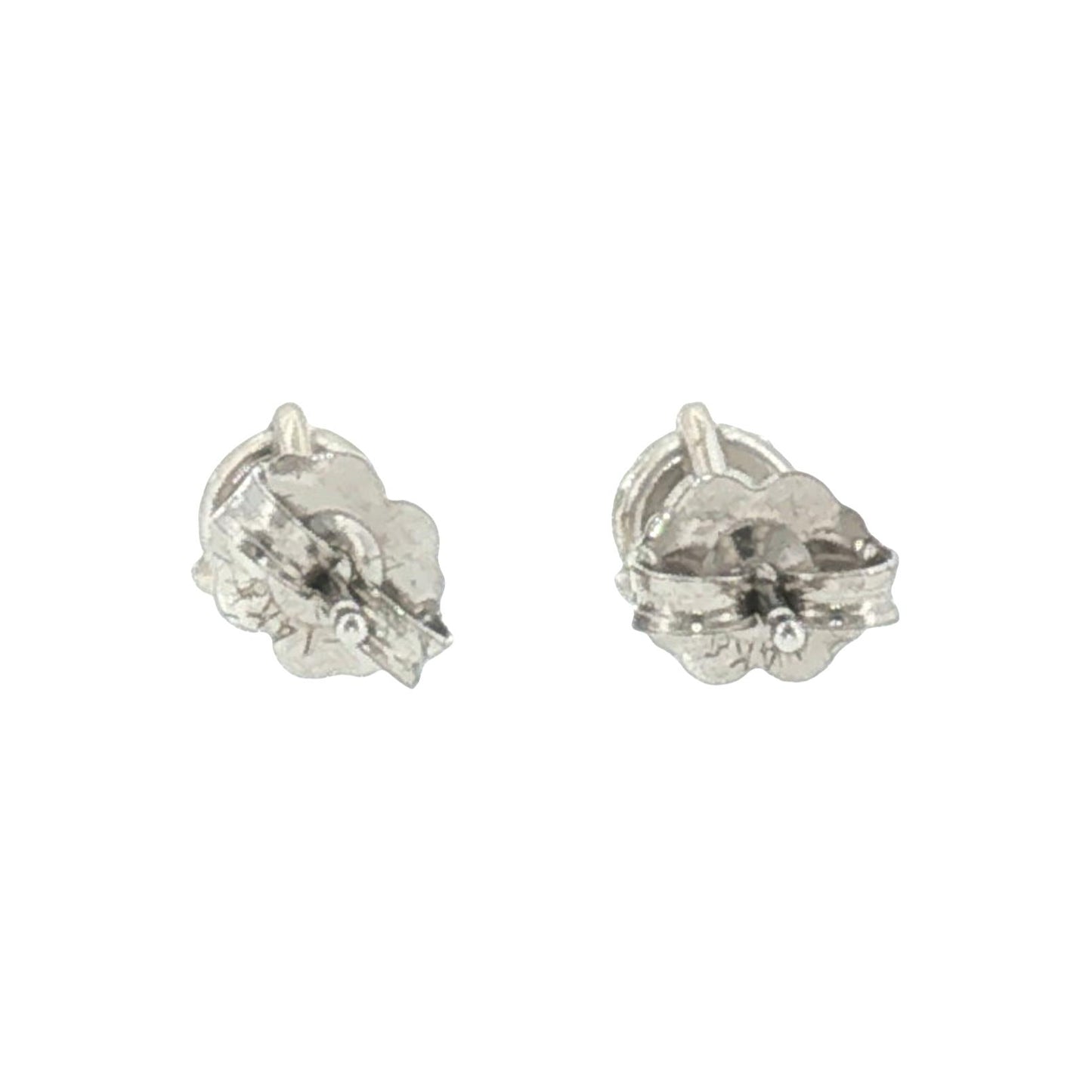 14K White Gold Diamond Earrings 0.95ct Total Weight
