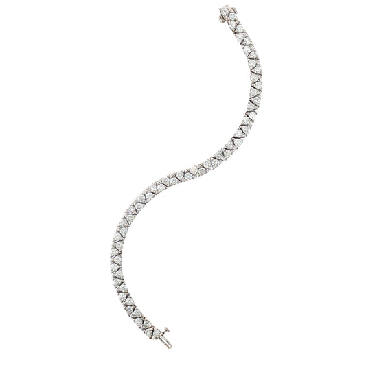 Late 20th century 14K white gold 56 diamonds weighing approximately 6.5 carats