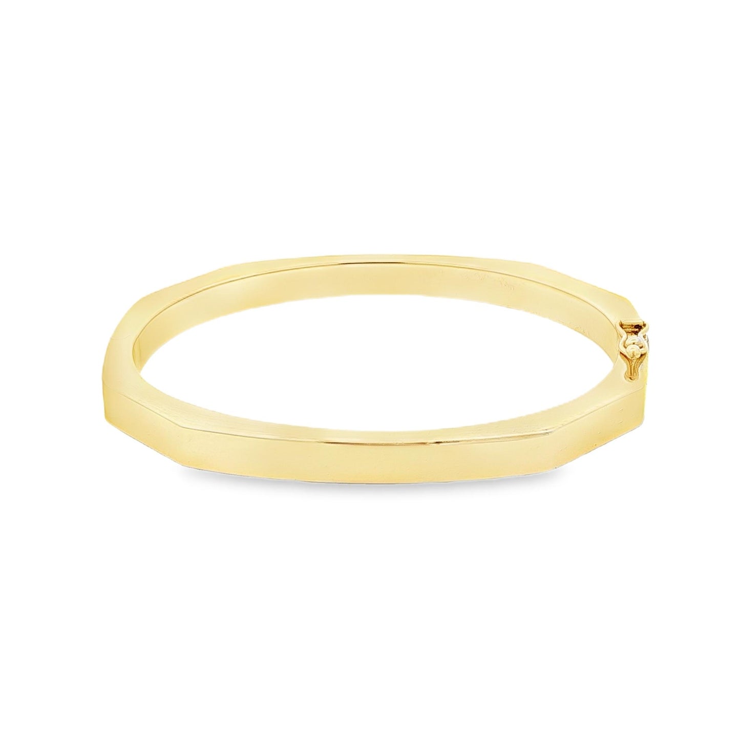 Vintage Herco 5mm Wide Octagonal Hinged Bracelet