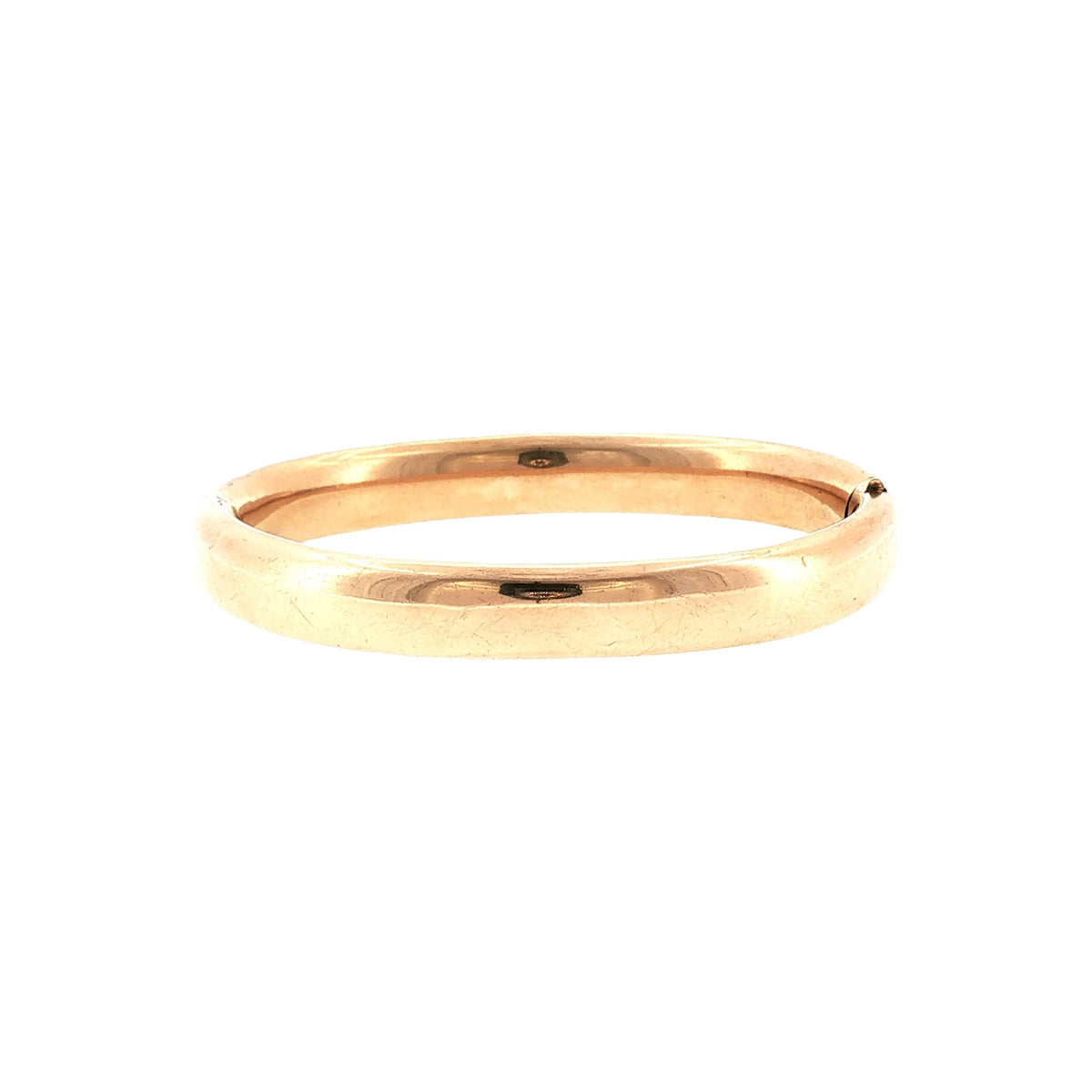 Late Victorian Yellow Gold Filled Repoussé Hinged Bracelet