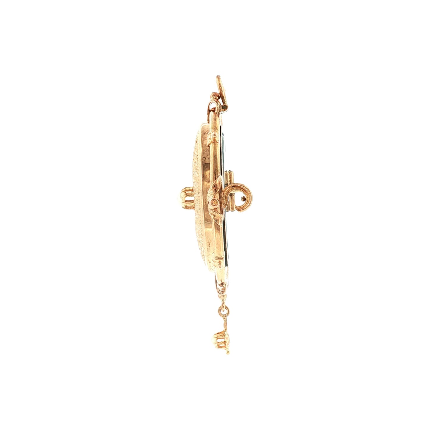 13k Yellow Gold Victorian Multipurpose Pin, Pendant and Locket
