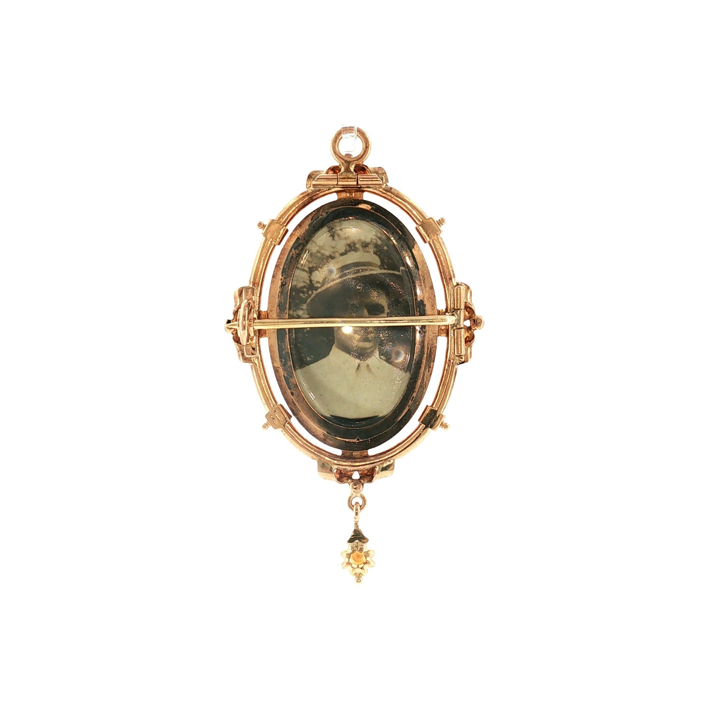 13k Yellow Gold Victorian Multipurpose Pin, Pendant and Locket