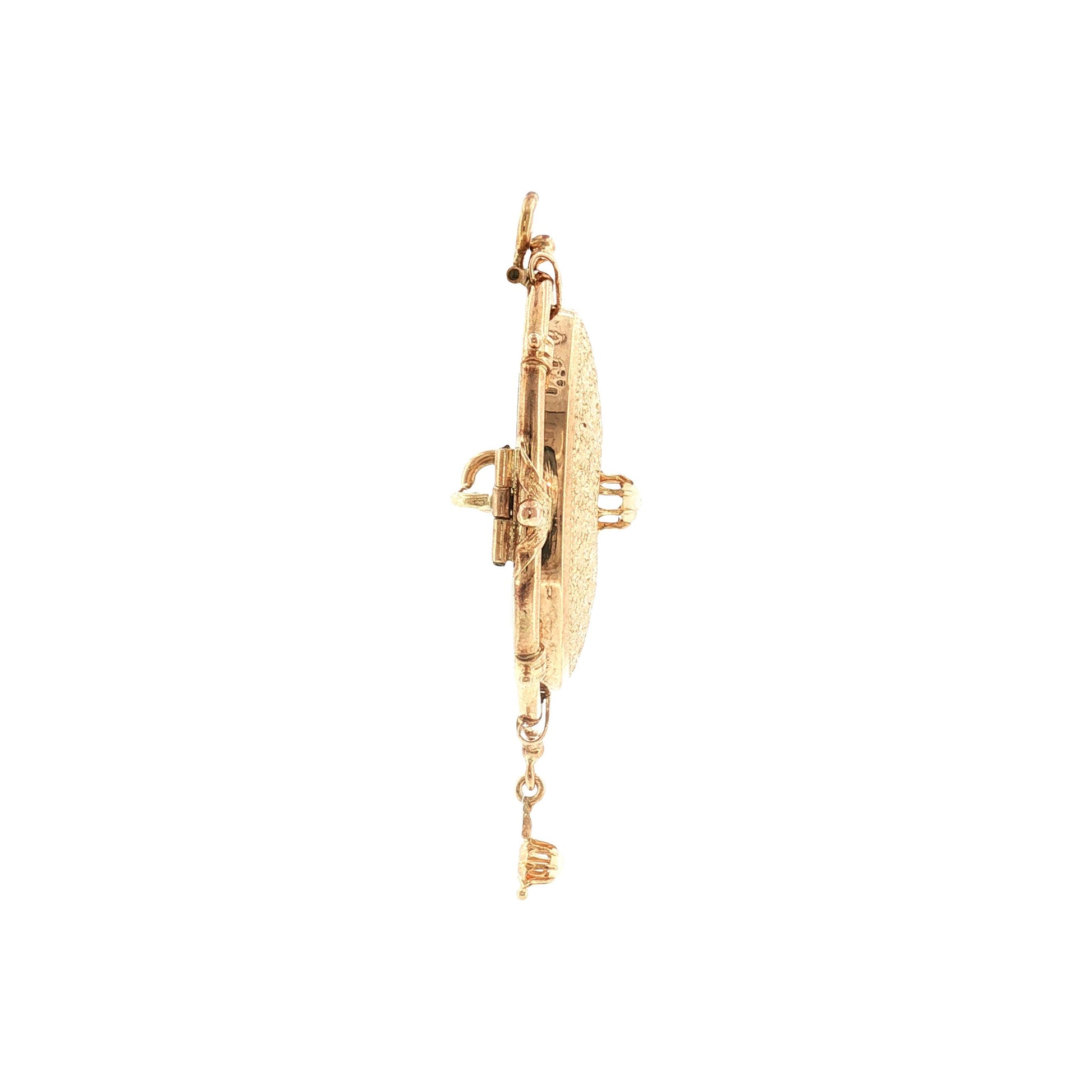 13k Yellow Gold Victorian Multipurpose Pin, Pendant and Locket
