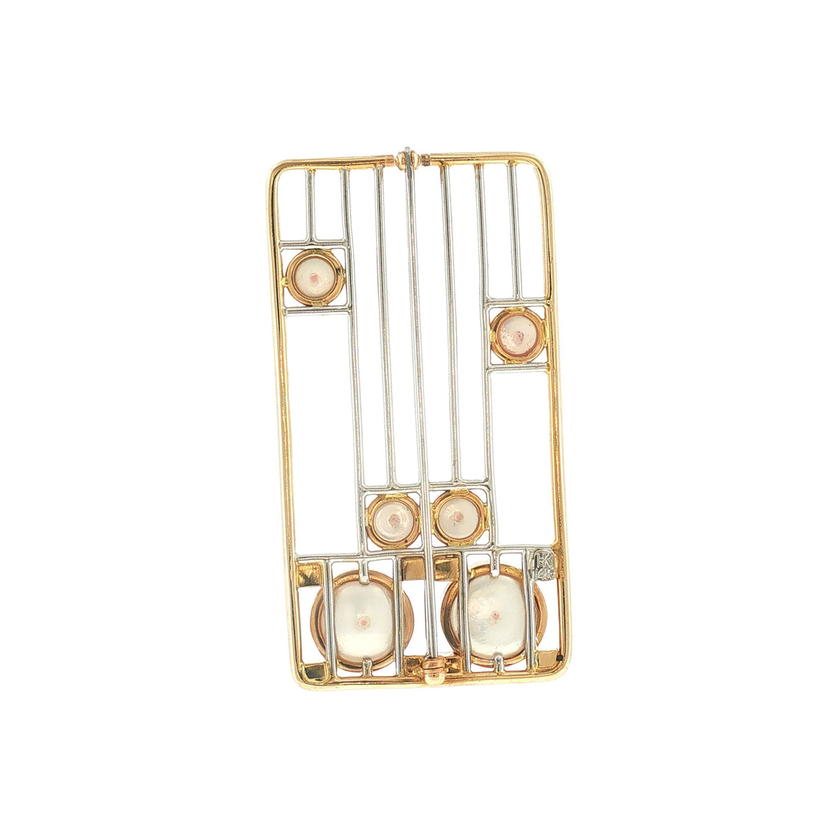 Late 20th-Century Contemporary Cultured Pearl Brooch