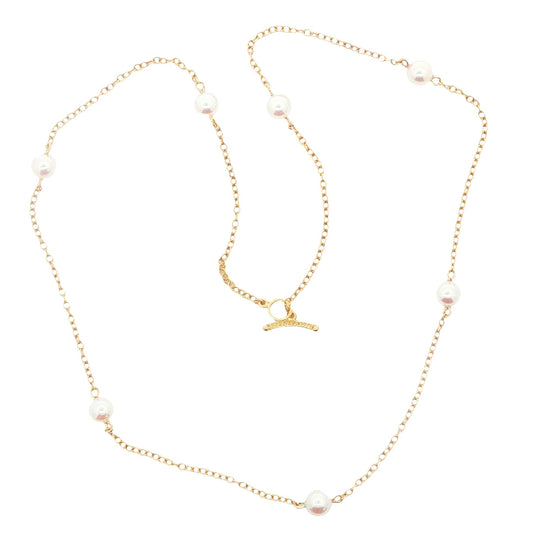 Vintage Peretti for Tiffany and Co. 18k 16" Pearls by the Yard Necklace