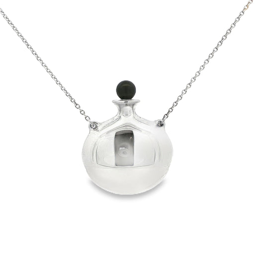 Vintage Tiffany Peretti Sterling Perfume Bottle 24" Necklace Style # 27562957