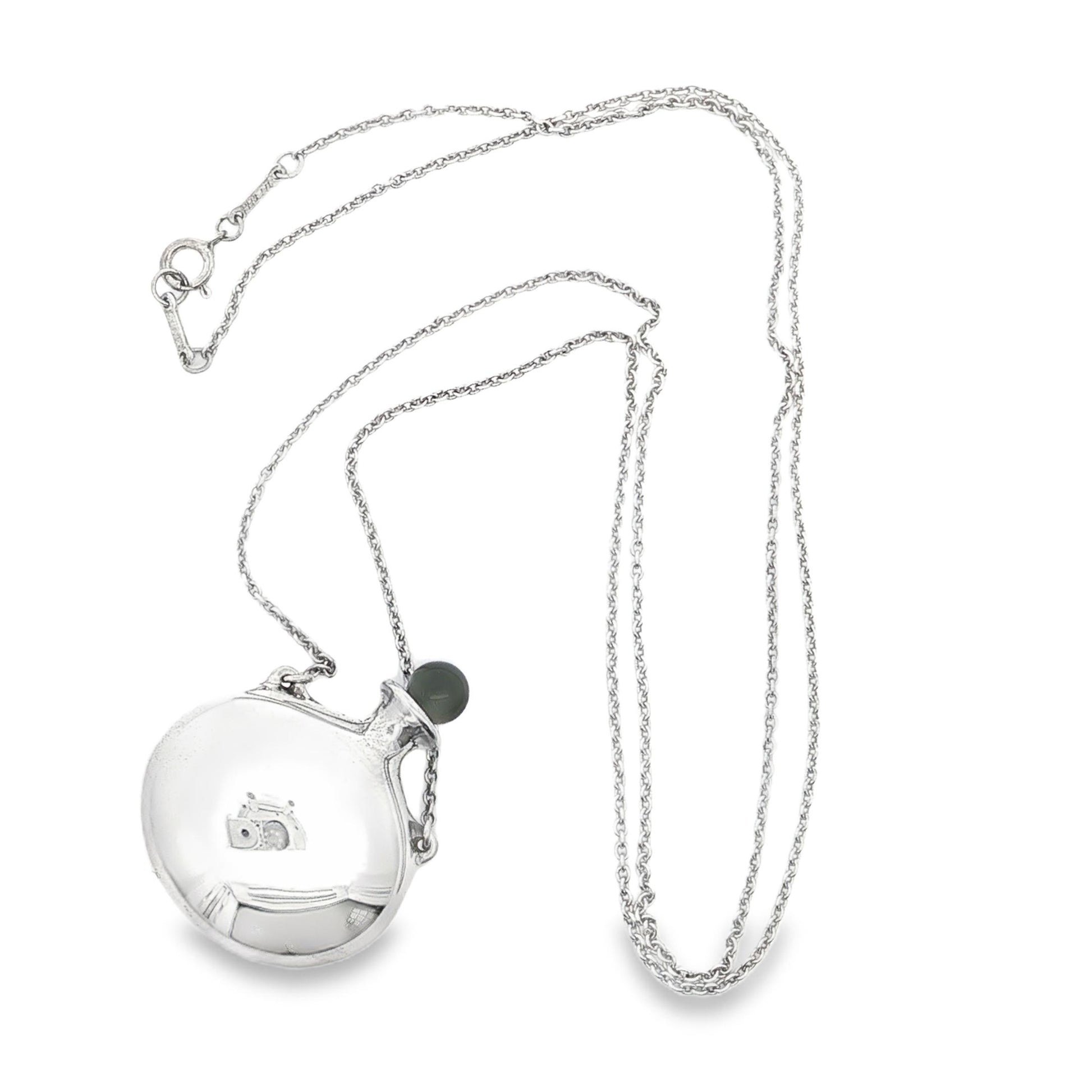 Vintage Tiffany Peretti Sterling Perfume Bottle 24" Necklace Style # 27562957