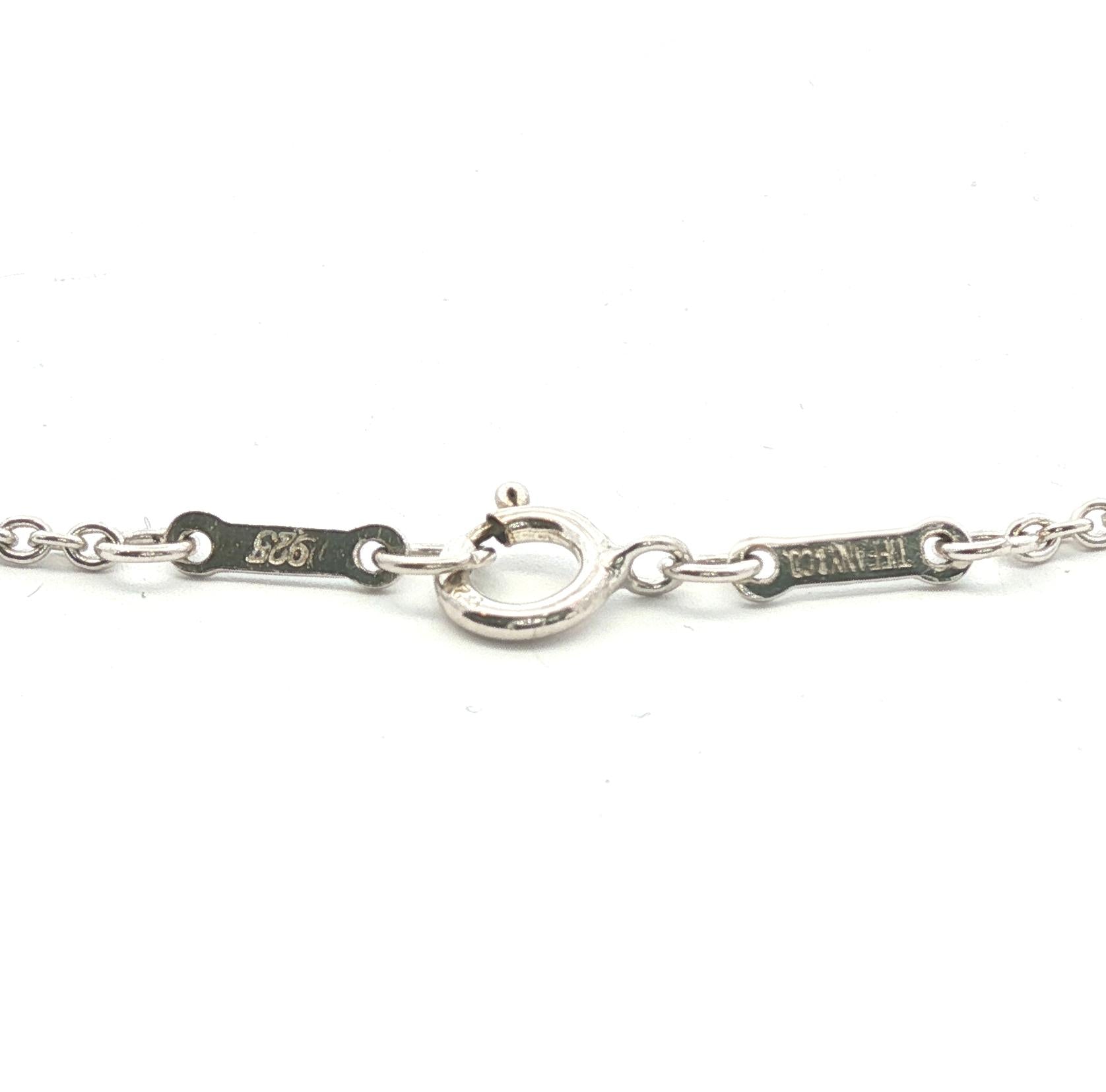 Vintage Tiffany Peretti Sterling Perfume Bottle 24" Necklace Style # 27562957