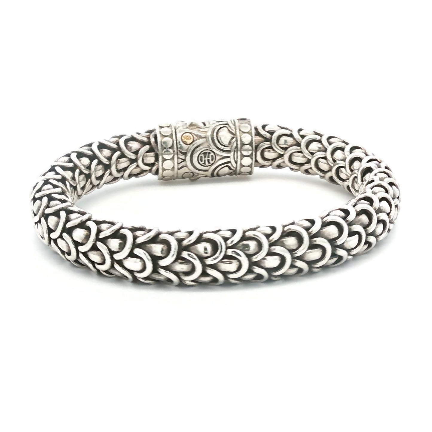 Vintage John Hardy Legends Naga Sterling and 18k Bracelet