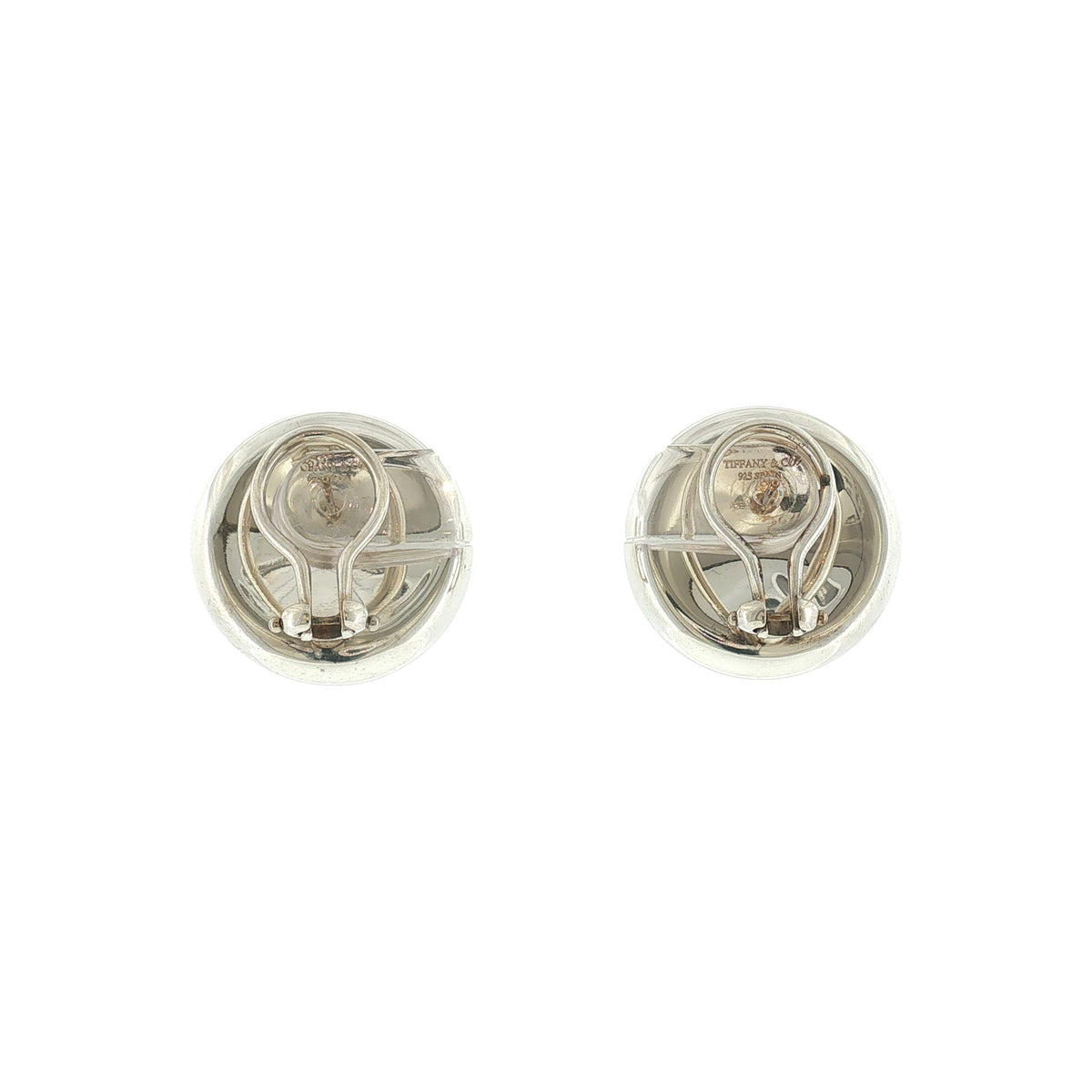 Late 20th-Century Sterling Tiffany and Co Elsa Peretti Earrings