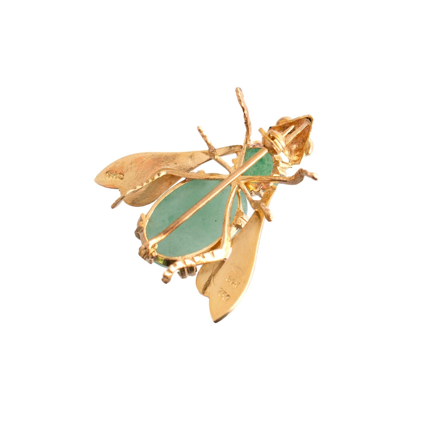 Aventurine Wasp Brooch
