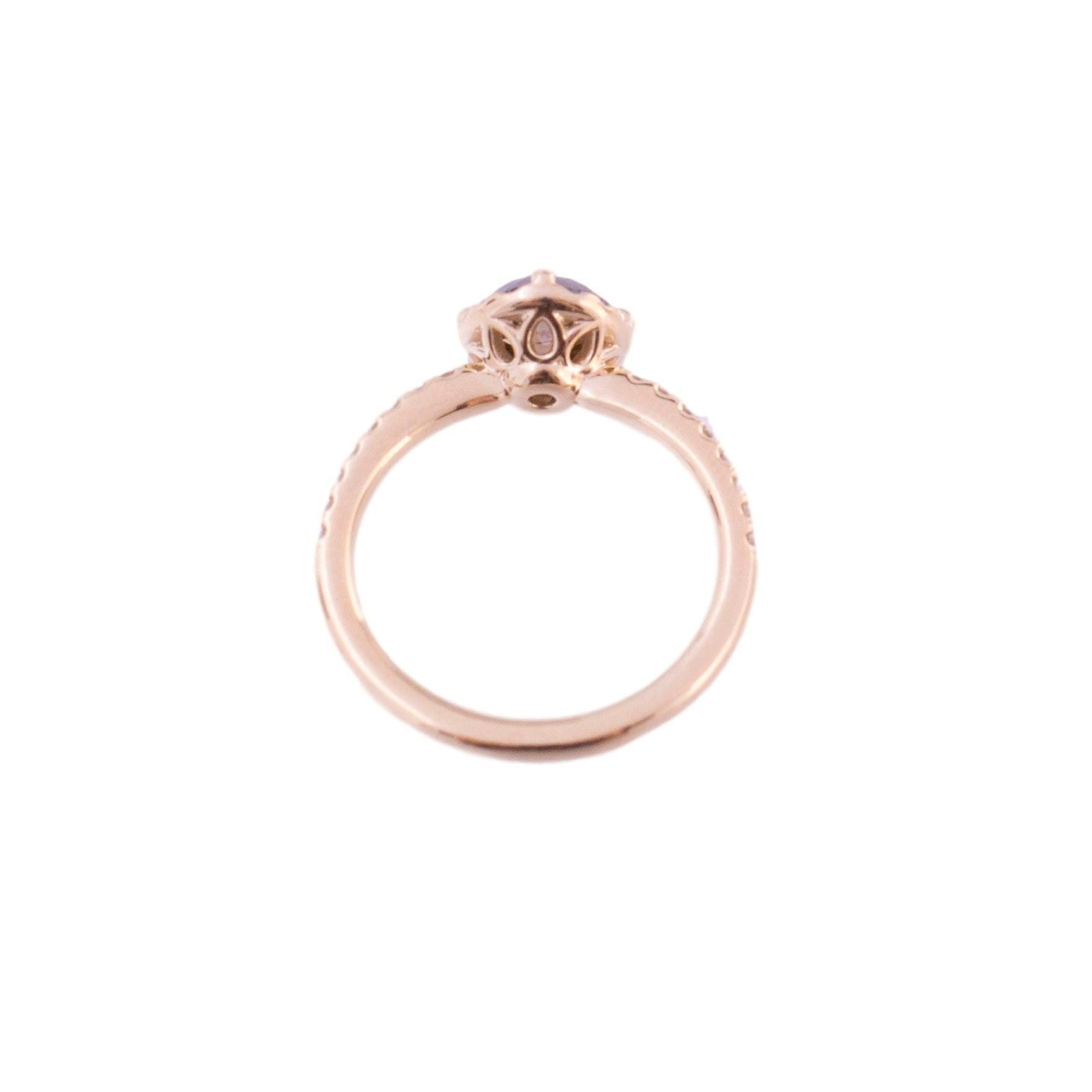 Brown Rose Cut Diamond Ring