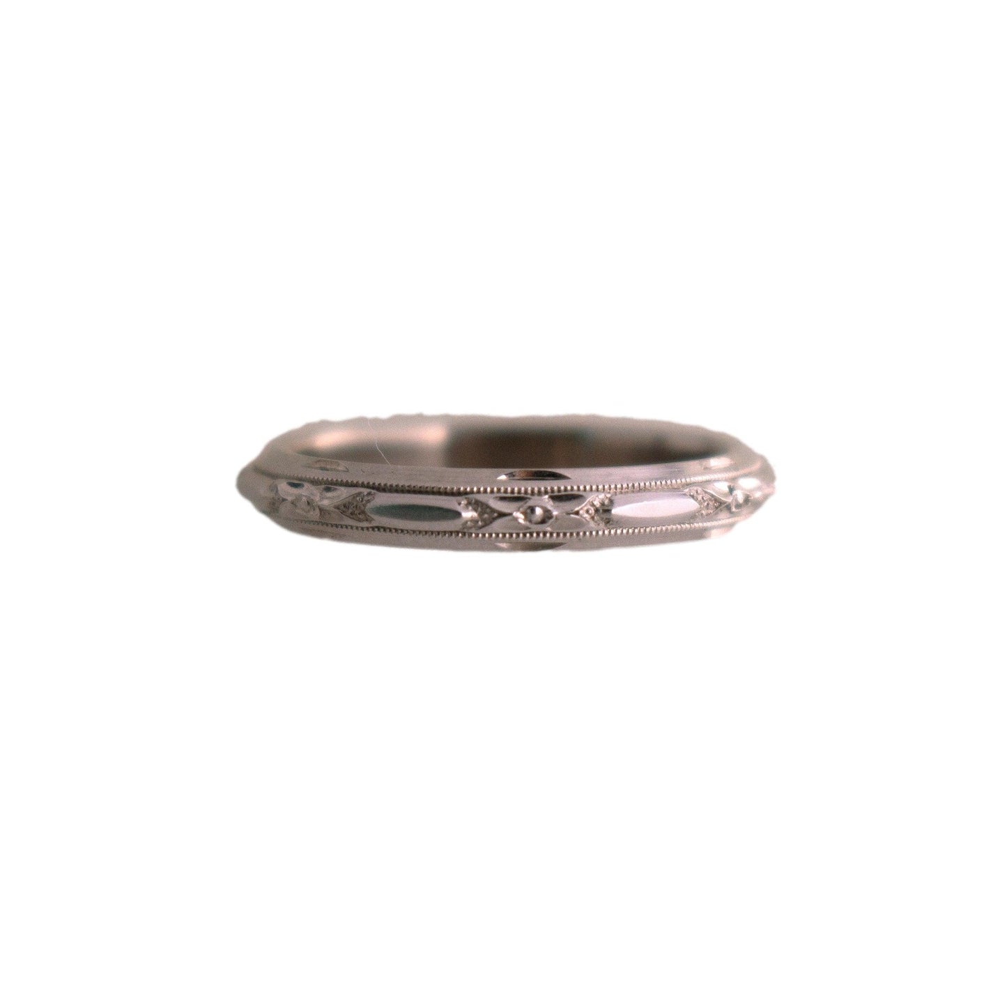 Carved Vintage Wedding Band
